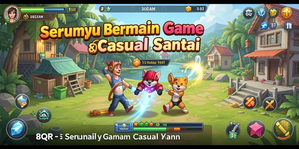 Screenshot gameplay 8QR yang menyenangkan dan menghibur.