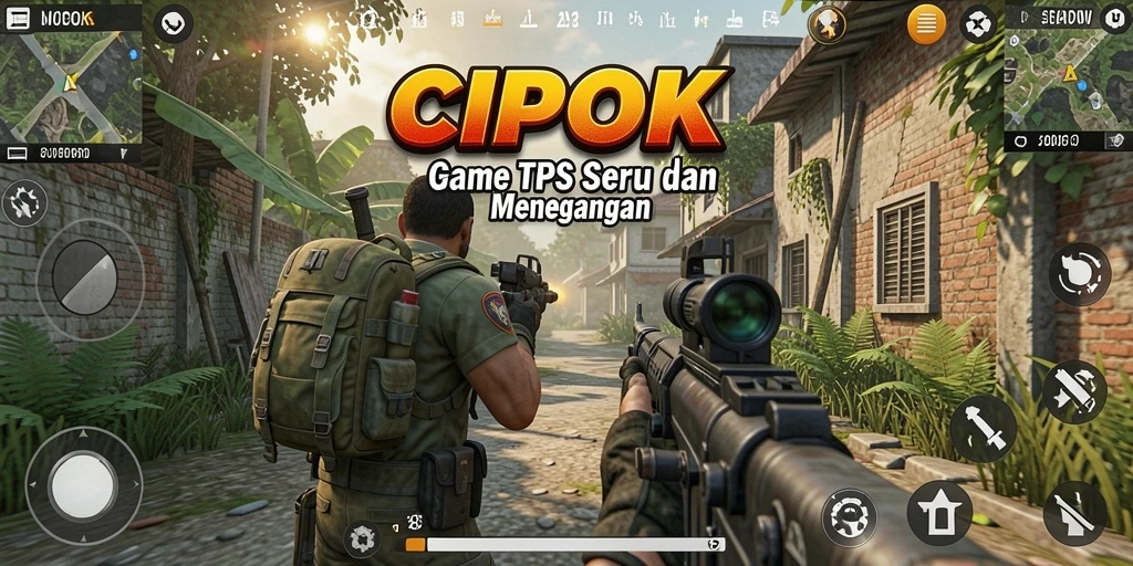 Gambar gameplay seru dari CIPOK, menunjukkan aksi pertempuran mendebarkan.