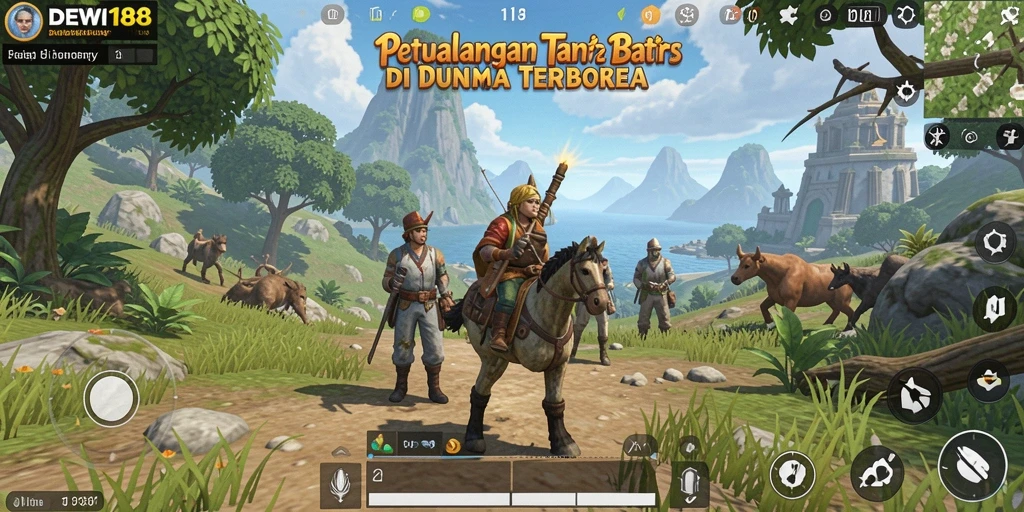 Tampilan gameplay menarik dari DEWI188 di dunia terbuka.