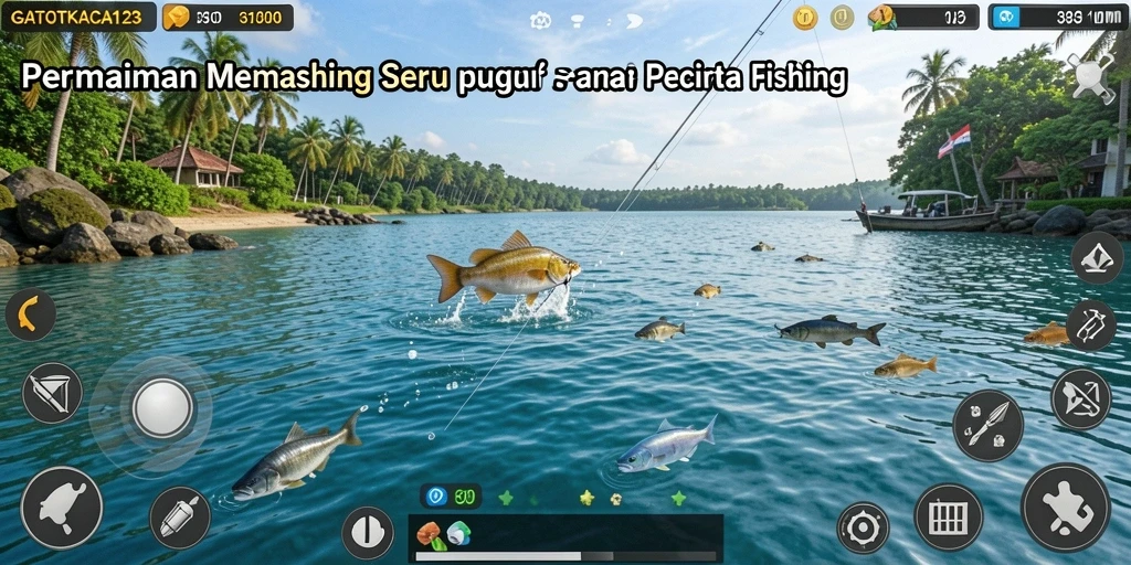 Tangkapan ikan besar dalam gameplay GATOTKACA123 yang mendebarkan.