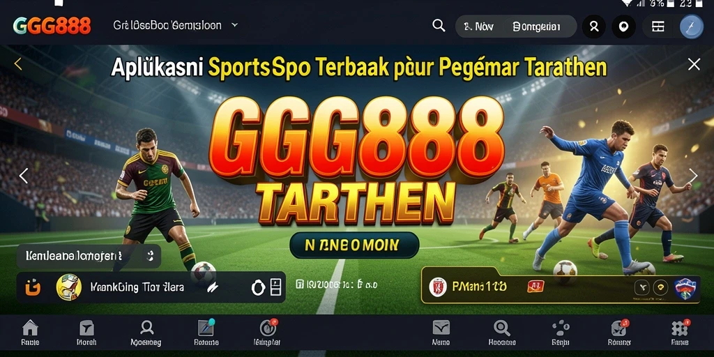 Tangkapan layar dari GGG888 menunjukkan antarmuka taruhan olahraga yang menarik.