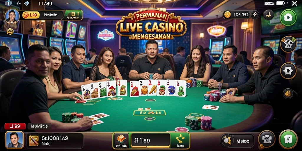 Tampilkan gameplay Live Casino yang menarik dan interaktif dari LI789.