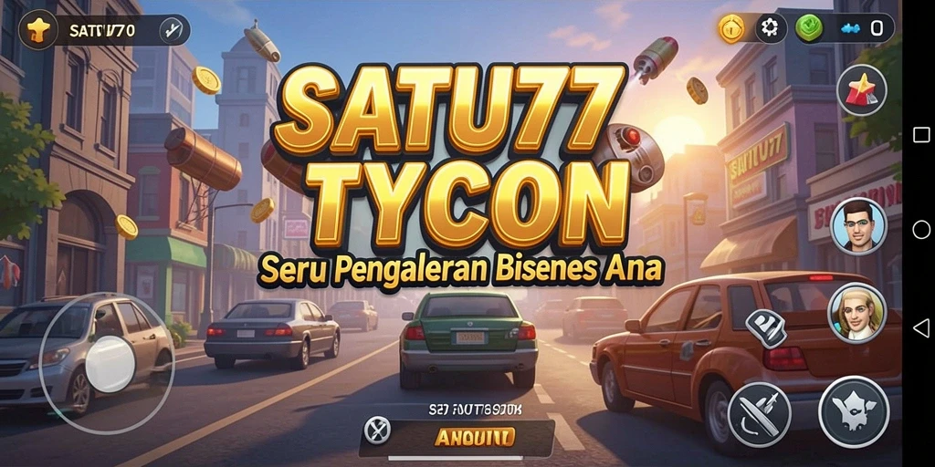 Tangkapan layar utama SATU77 menampilkan gameplay Tycoon yang seru dan menantang.