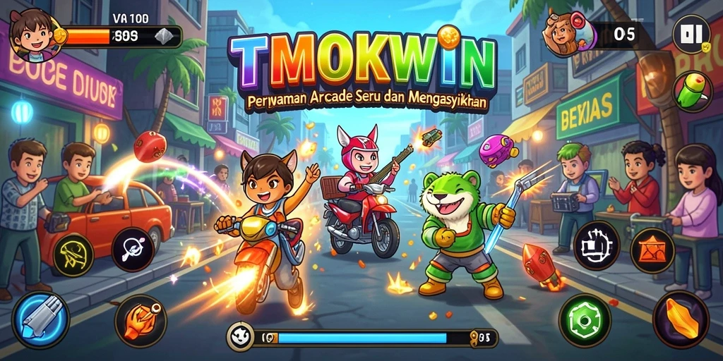 Tampilan gameplay TMOKWIN yang penuh aksi dan tantangan seru.