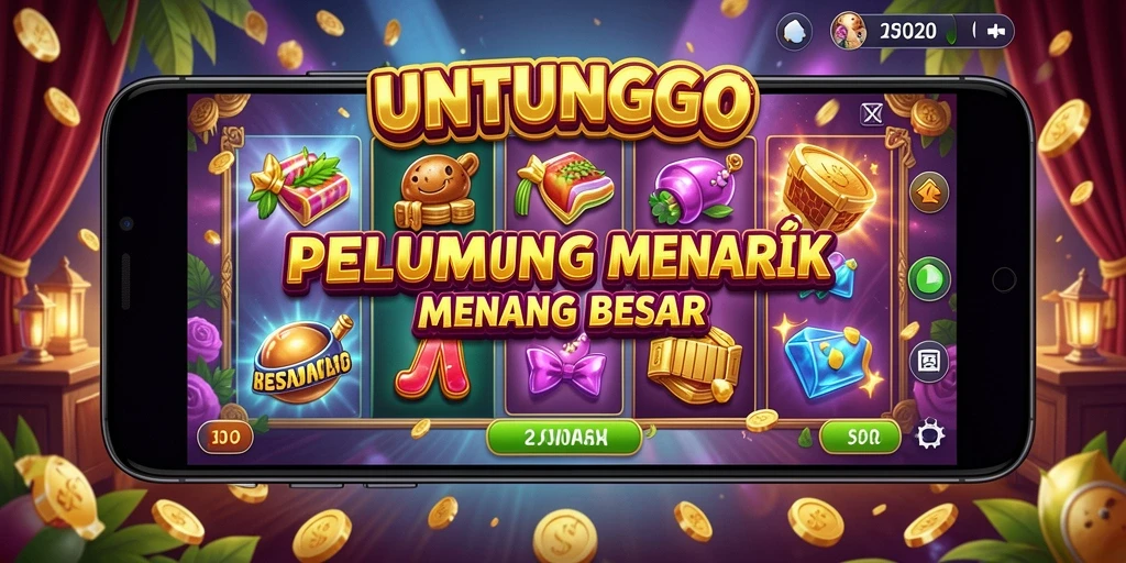 Tangkapan layar gameplay UNTUNGGO menampilkan keseruan slot.