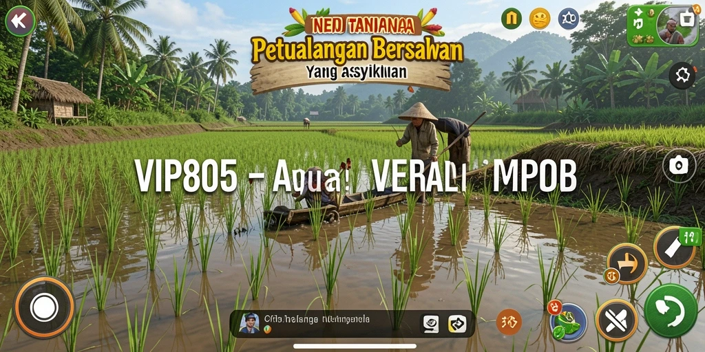 Tangkapan layar menampilkan gameplay bertani yang menyenangkan di VIP805.